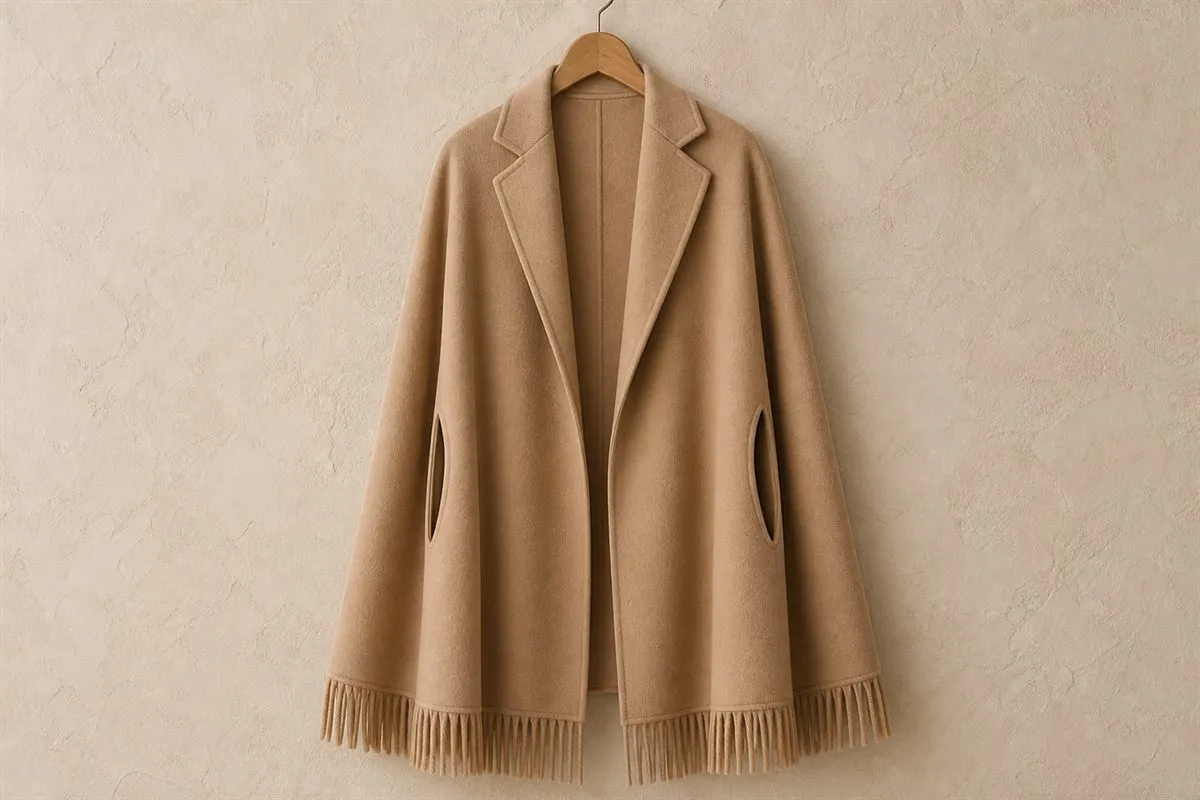 Cape Oversize en Pure Laine Maison