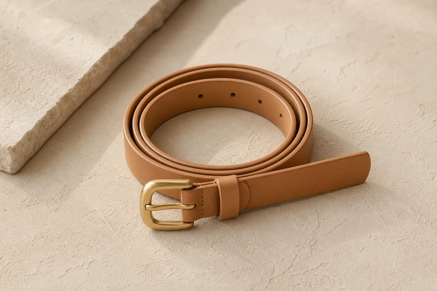 Collection Ceinture Cuir Vegan Fine — Essentiel