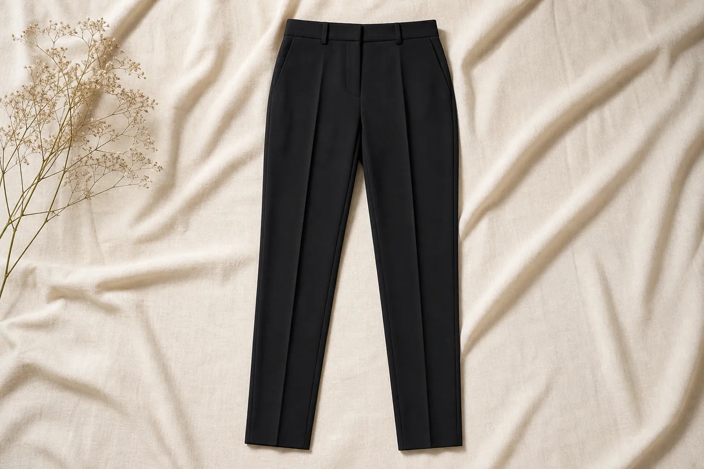 Pantalon Cigarette en Crêpe — Serie 08