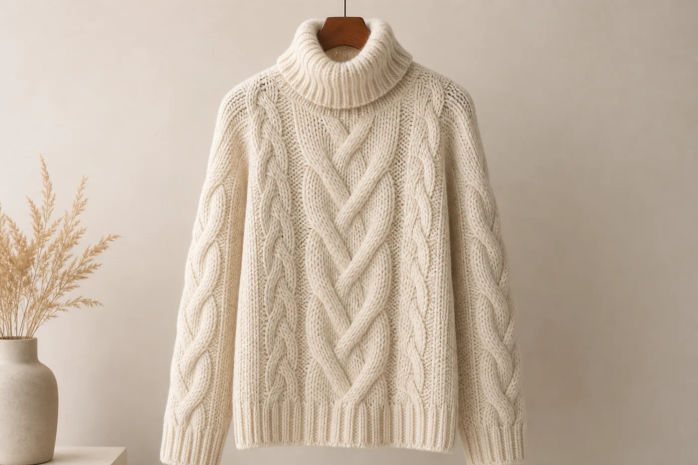 Pull Torsadé en Laine — Serie 08