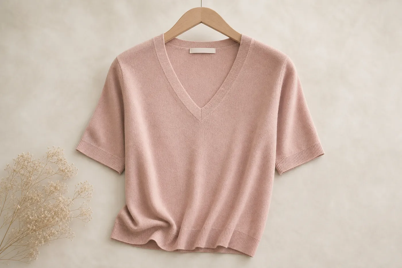 Top Maille Fine Col V N°07